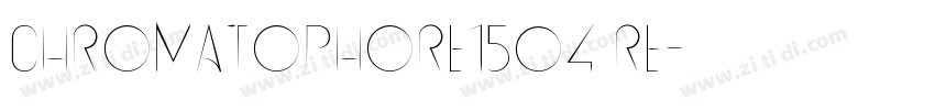 Chromatophore1504 Re字体转换